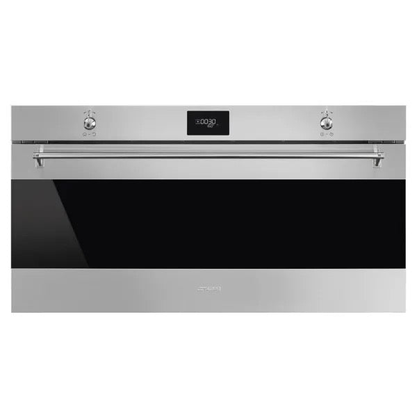 Smeg 90cm Classic Pyrolytic Multifunction Reduced Height Single Oven Stainless Steel - SFPR9301TX