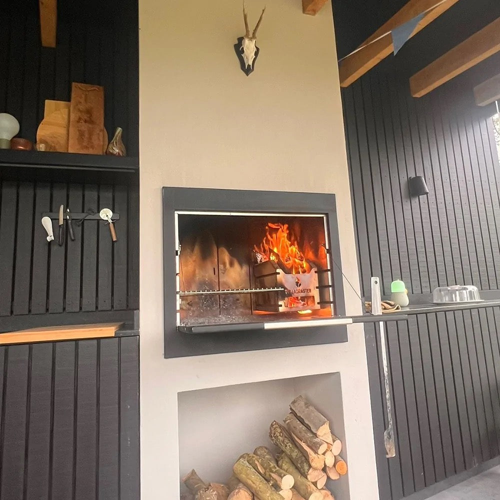 Braaimaster Built-In Single Black