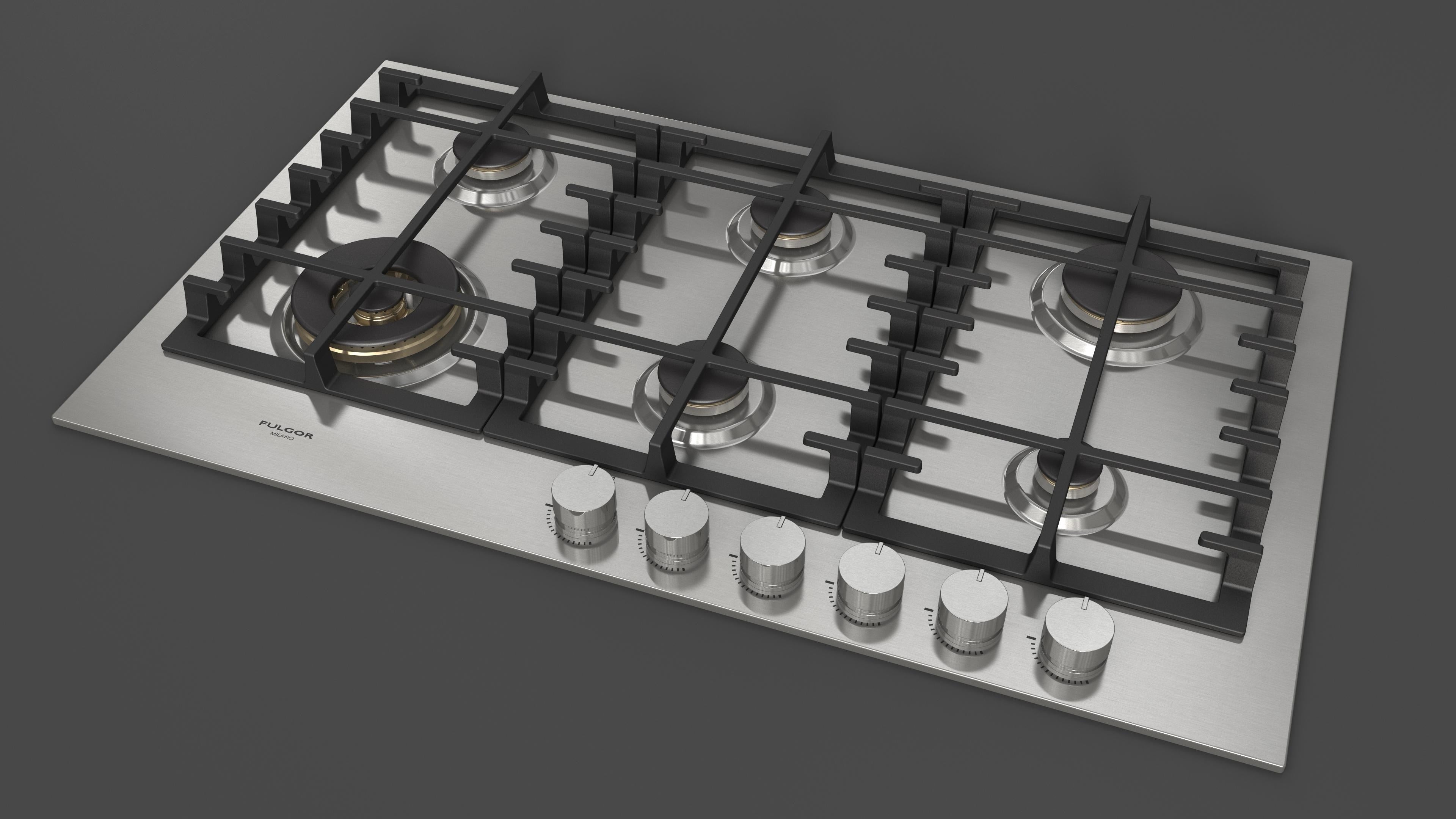 Fulgor Milano 90cm Gas Hob - FPH 906 G WK X