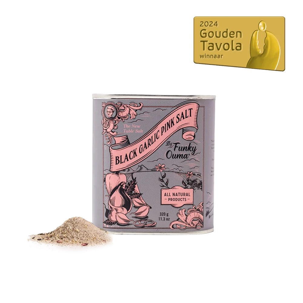 Braaimaster Funky Ouma Black Garlic Pink Salt Tin