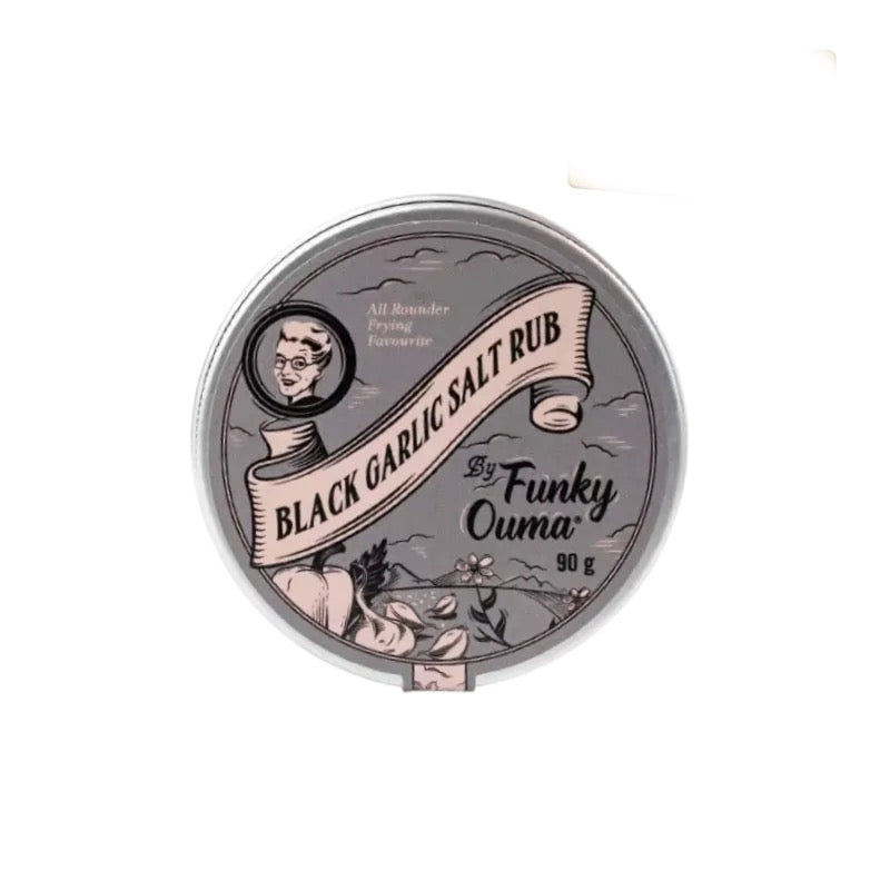 Braaimaster Funky Ouma Black Garlic Salt Rub Travel Tin