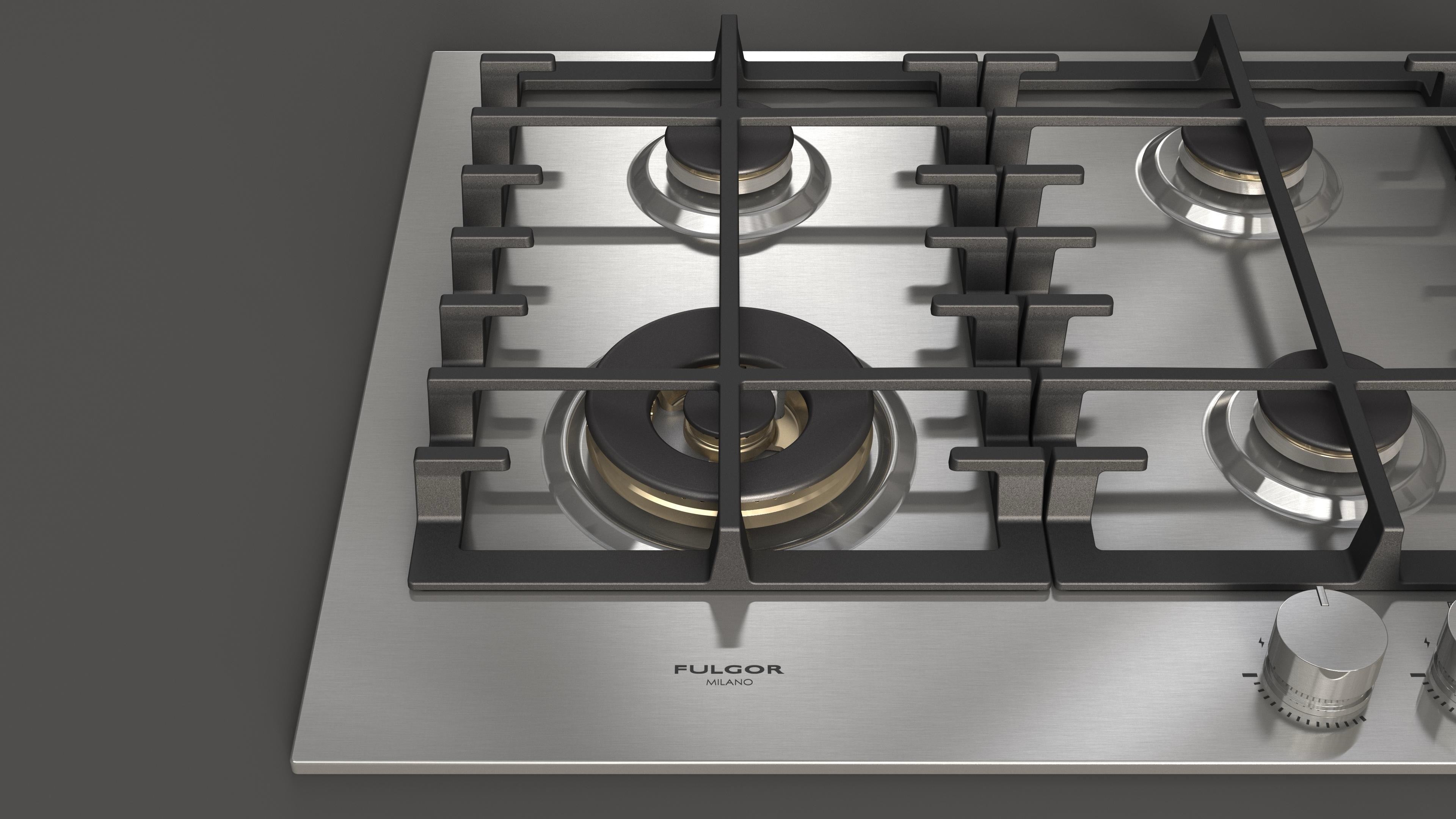 Fulgor Milano 90cm Gas Hob - FPH 906 G WK X