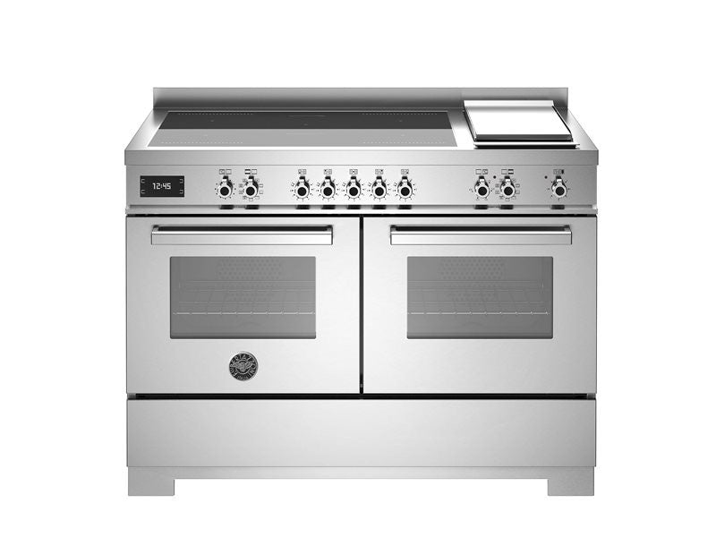 Bertazzoni 120 cm induction top + griddle, electric double oven Professional Series