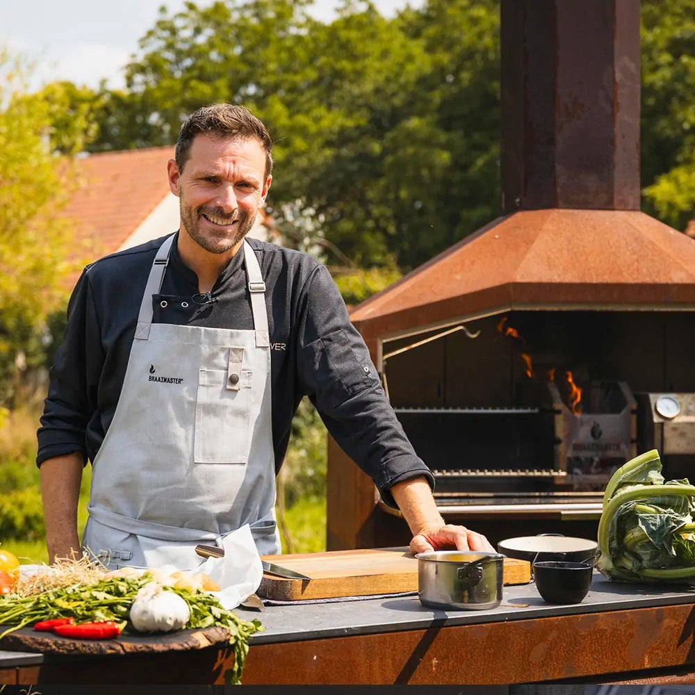 Braaimaster apron Heavy Gray
