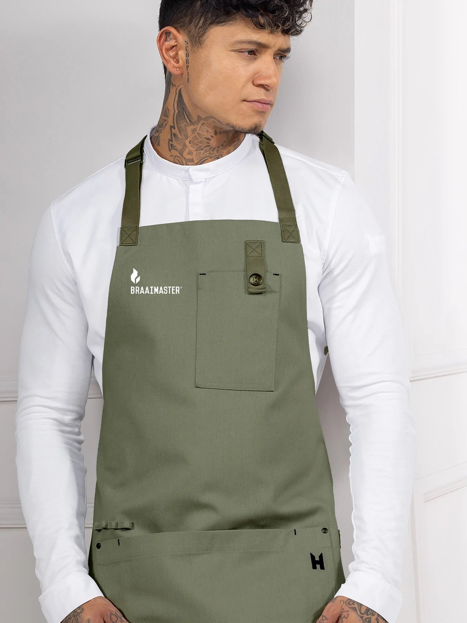 Braaimaster apron Heavy Green