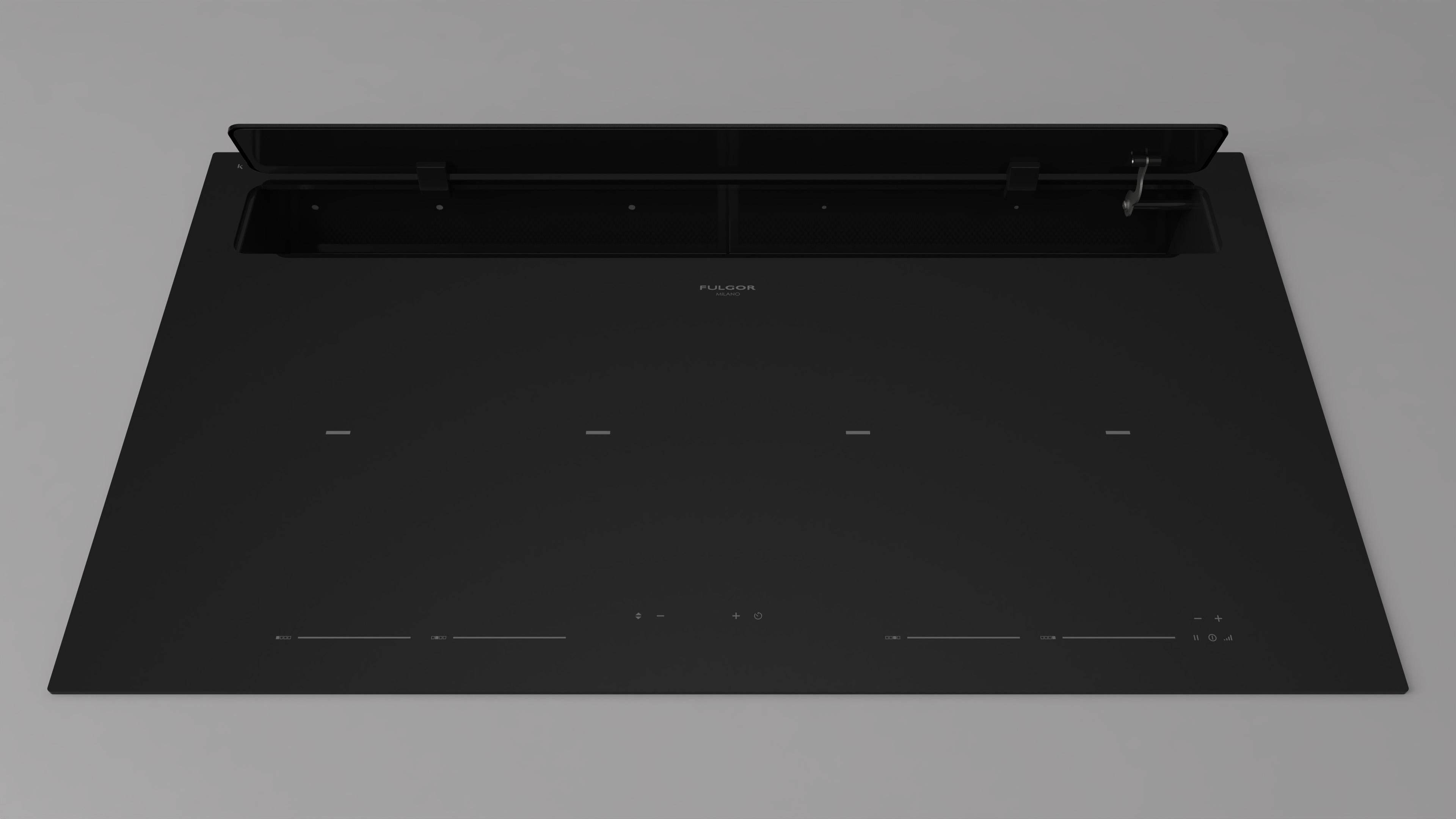 Fulgor Milano 90cm Aria Induction Hob with rear venting - FCLHD 9041 HID TS BK2