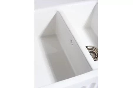 Whitebirk Reeded Lostock Fireclay Kitchen Sink