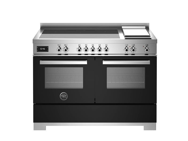 Bertazzoni 120 cm induction top + griddle, electric double oven Professional Series