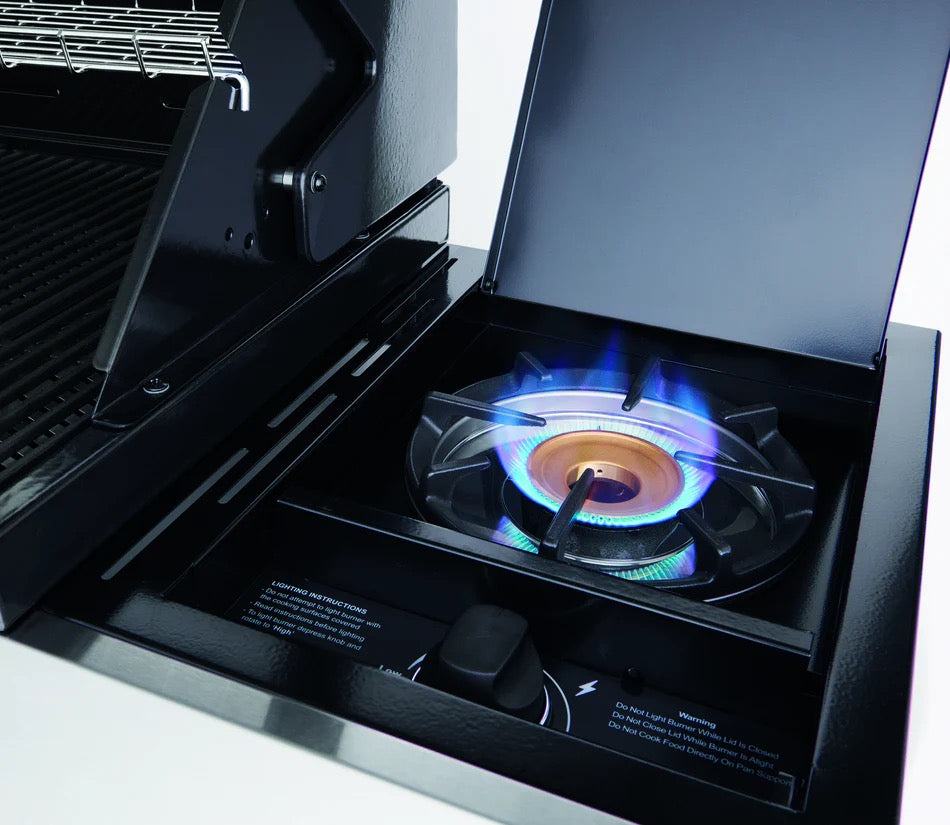 BeefEater 1200E Series - 3 Burner BBQ & Side Burner Trolley