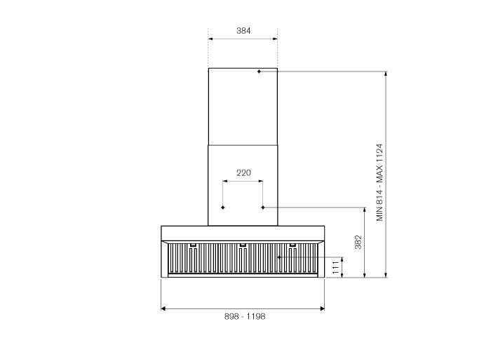Bertazzoni Professional Series 90cm wallmount hood
