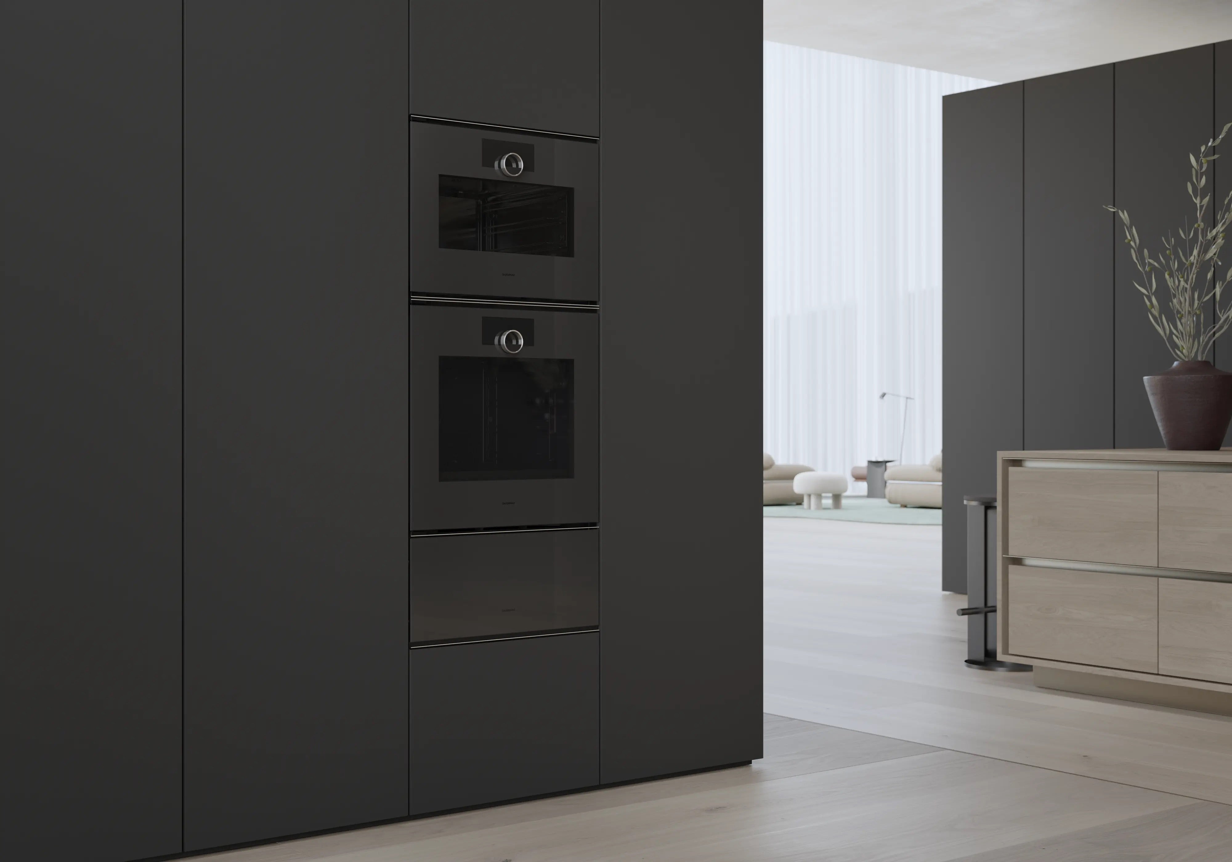 Gaggenau Minimalistic series combi-steam oven 60 x 45 cm door hinge: left