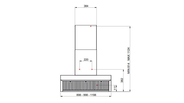 Bertazzoni Professional Series 100 cm wallmount hood