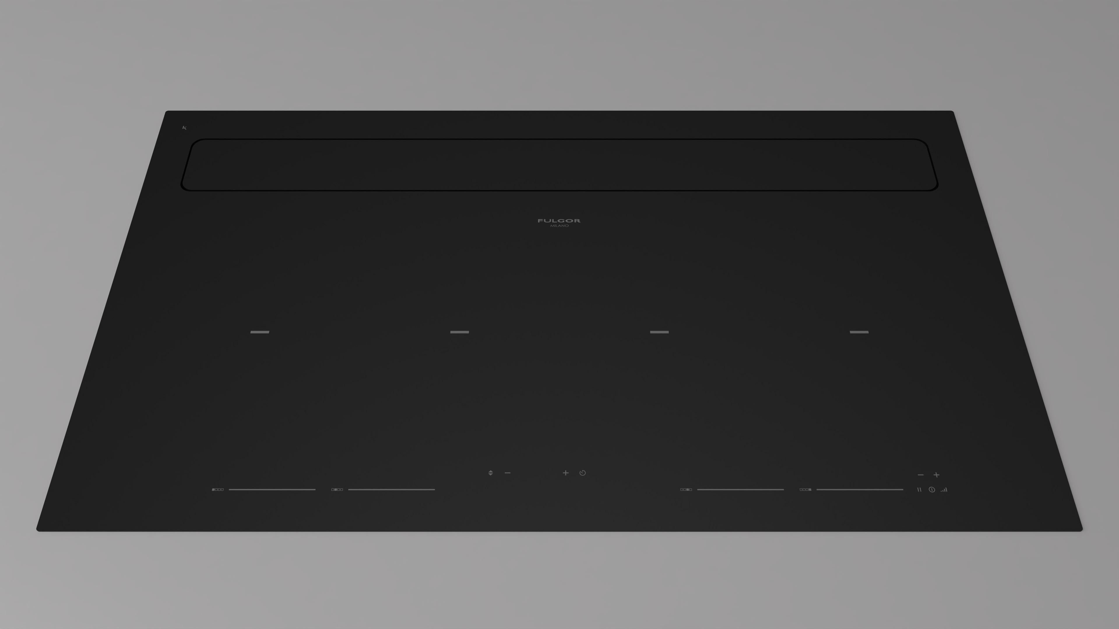 Fulgor Milano 90cm Aria Induction Hob with rear venting - FCLHD 9041 HID TS BK2