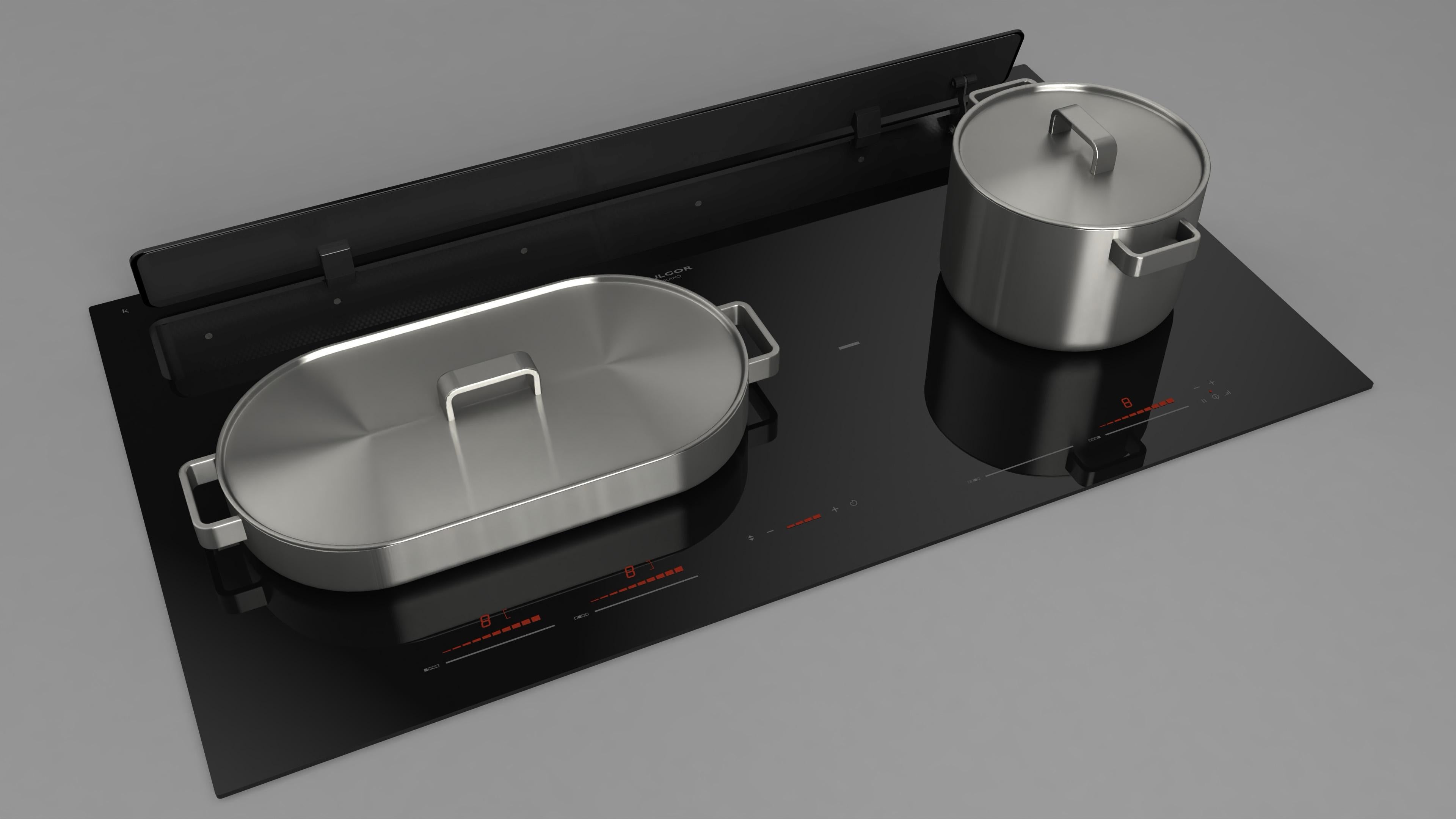 Fulgor Milano 90cm Aria Induction Hob with rear venting - FCLHD 9041 HID TS BK2