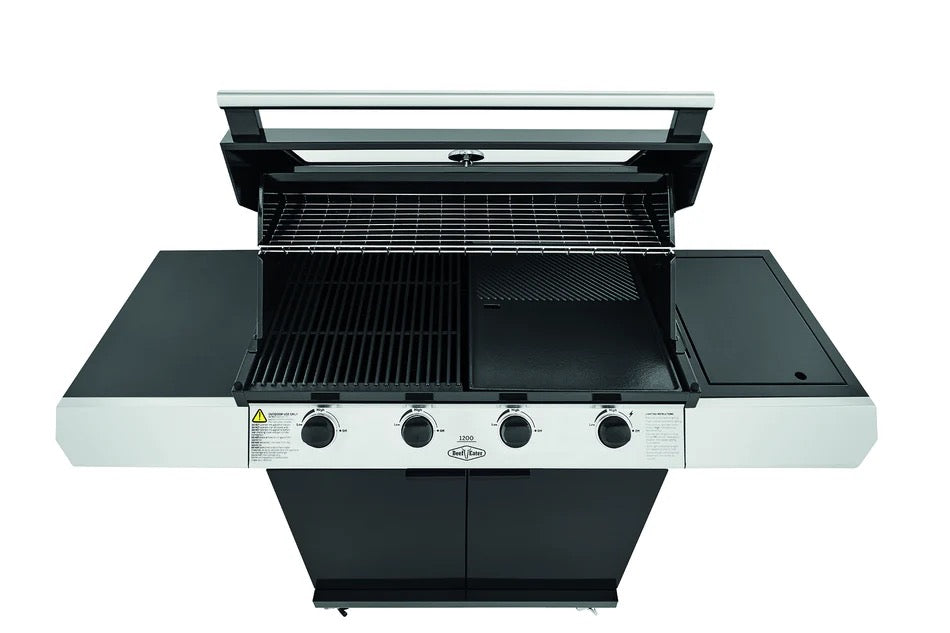 BeefEater 1200E Series - 4 Burner BBQ & Side Burner Trolley
