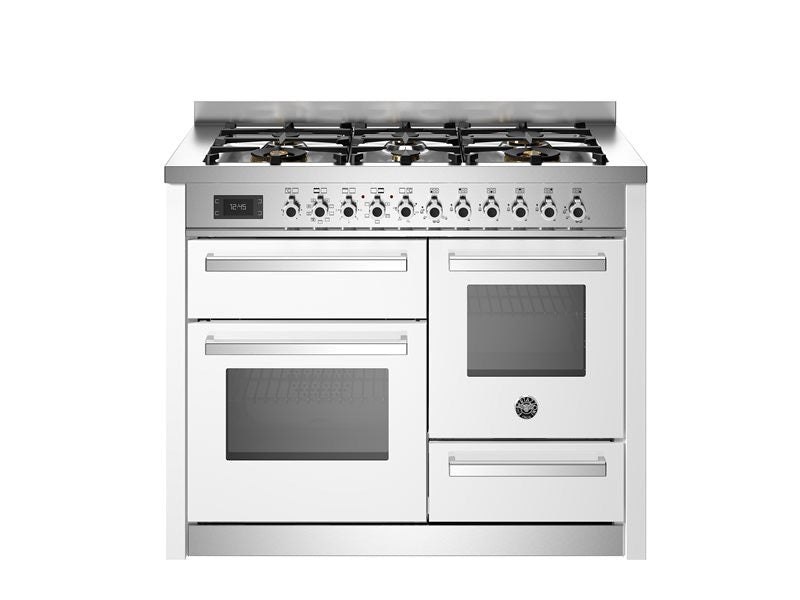 Bertazzoni 110 cm 6-burner electric triple oven Professional Series