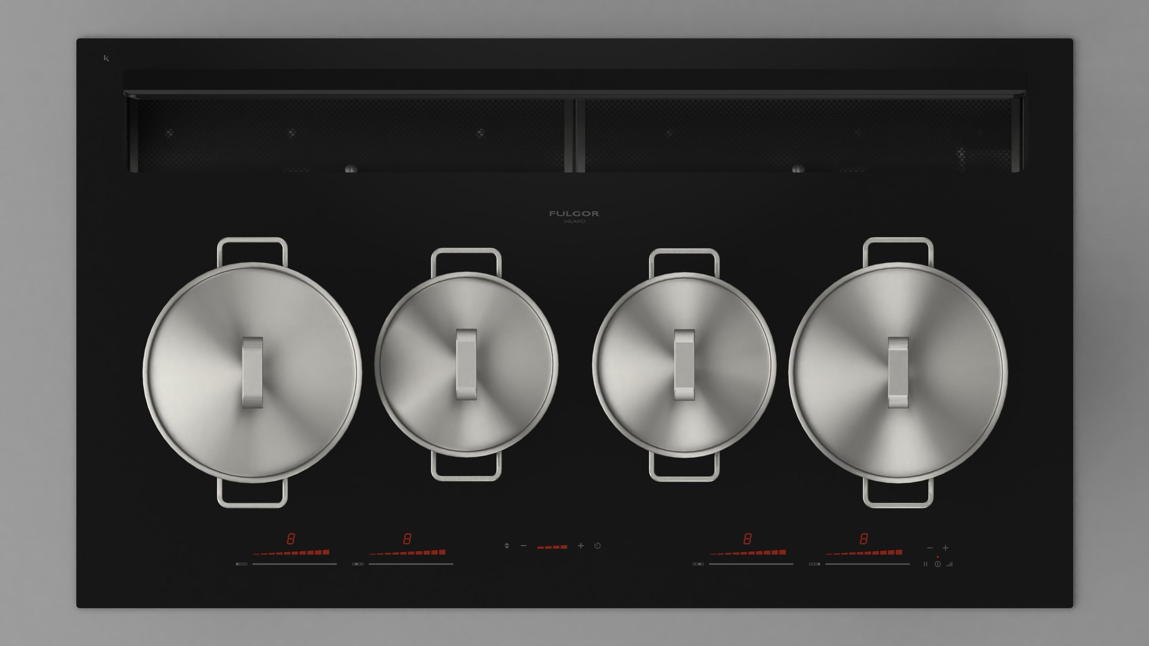 Fulgor Milano 90cm Aria Induction Hob with rear venting - FCLHD 9041 HID TS BK2