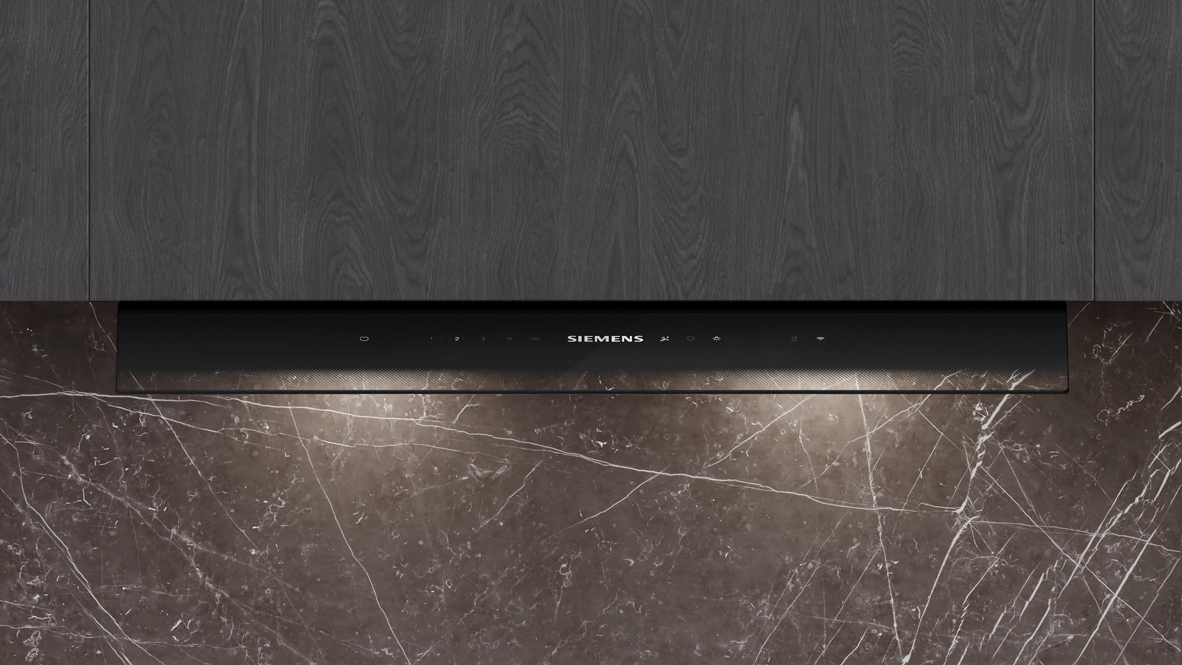 Siemens iQ700 Integrated Design Hood 80 cm clear glass black printed, Matt black - LJ88BET60B