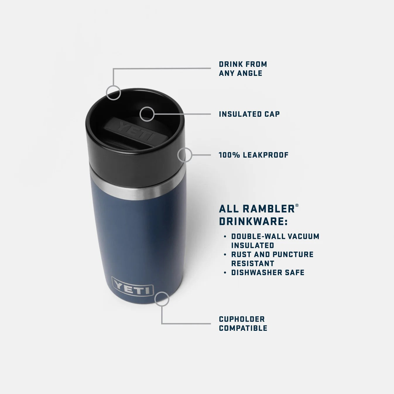 Yeti RAMBLER® 12 OZ (355 ML) TRAVEL BOTTLE WITH COMMUTER CAP