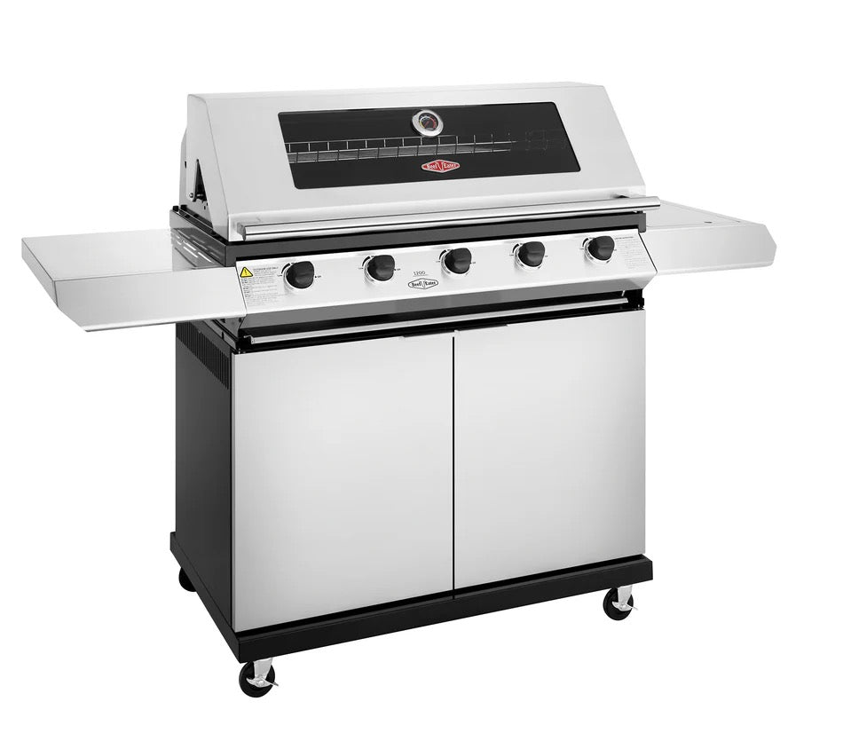 BeefEater 1200S Series - 5 Burner BBQ & Side Burner Trolley