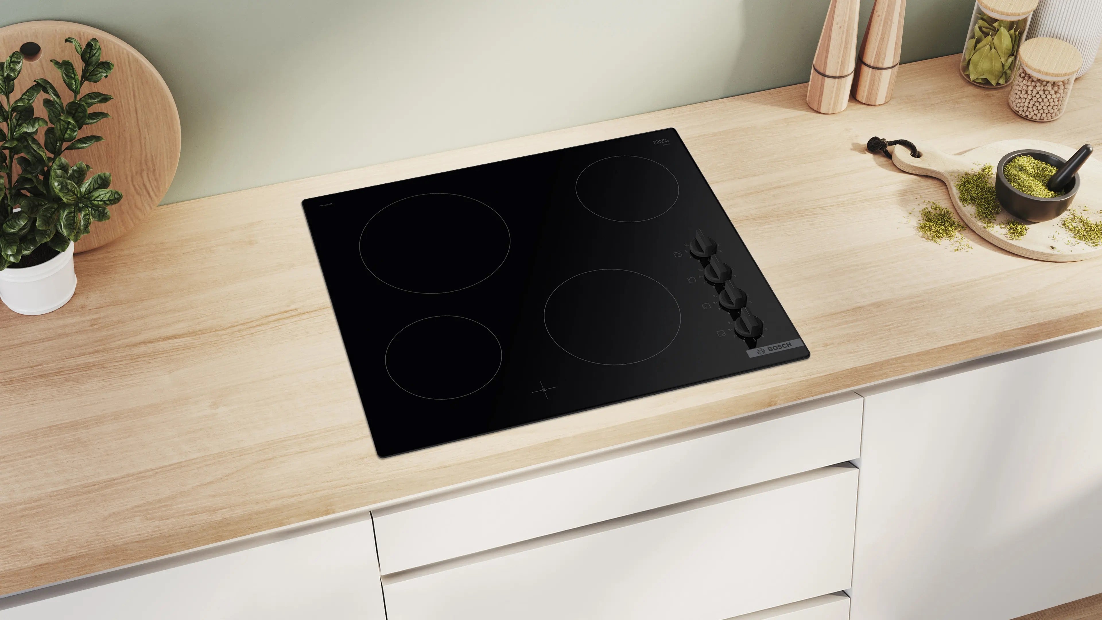 Bosch Series 2 Electric hob 60 cm surface mount without frame - PKE611CA3E