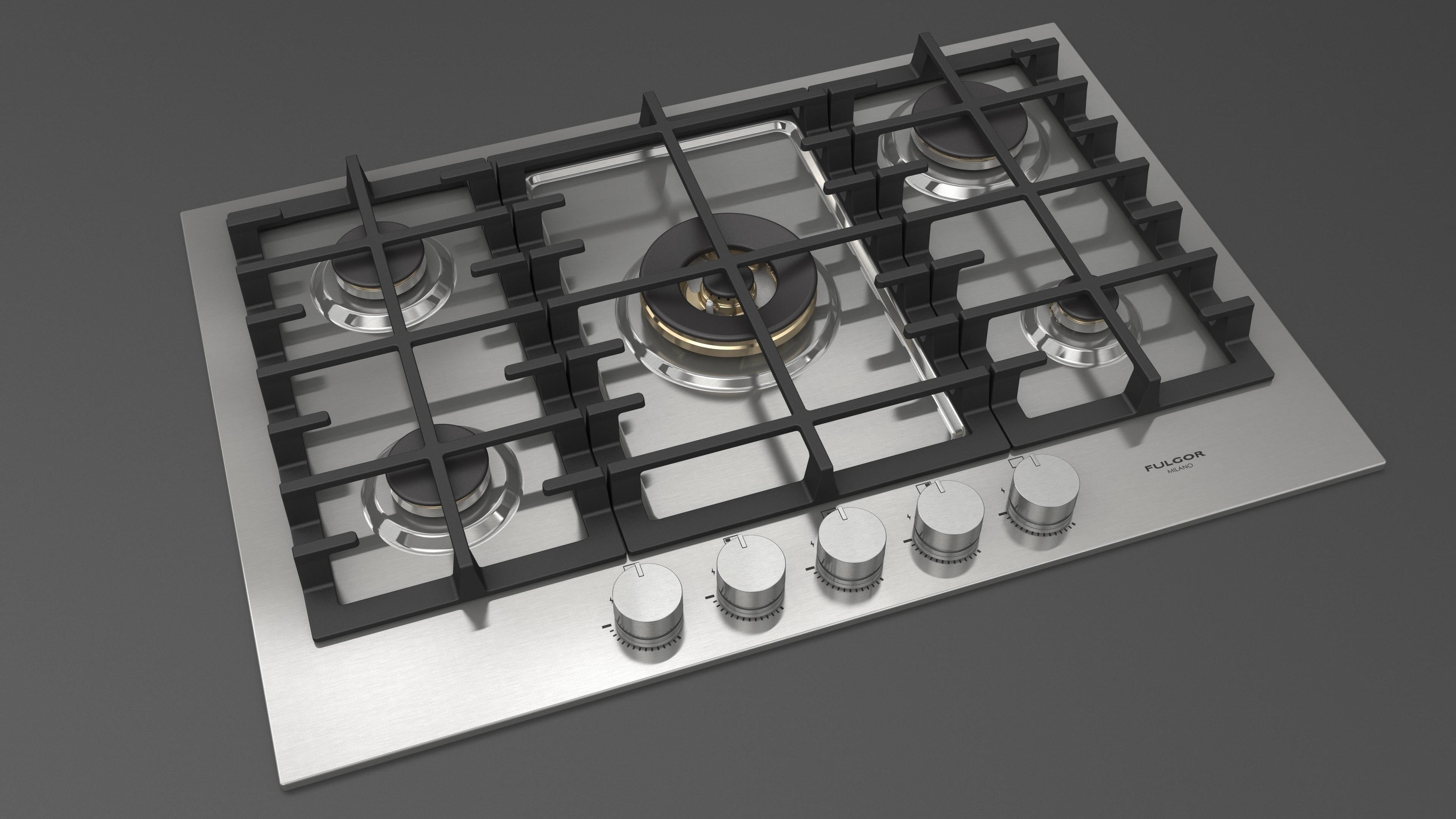 Fulgor Milano 75cm Gas Hob - FPH 7541 G WK X