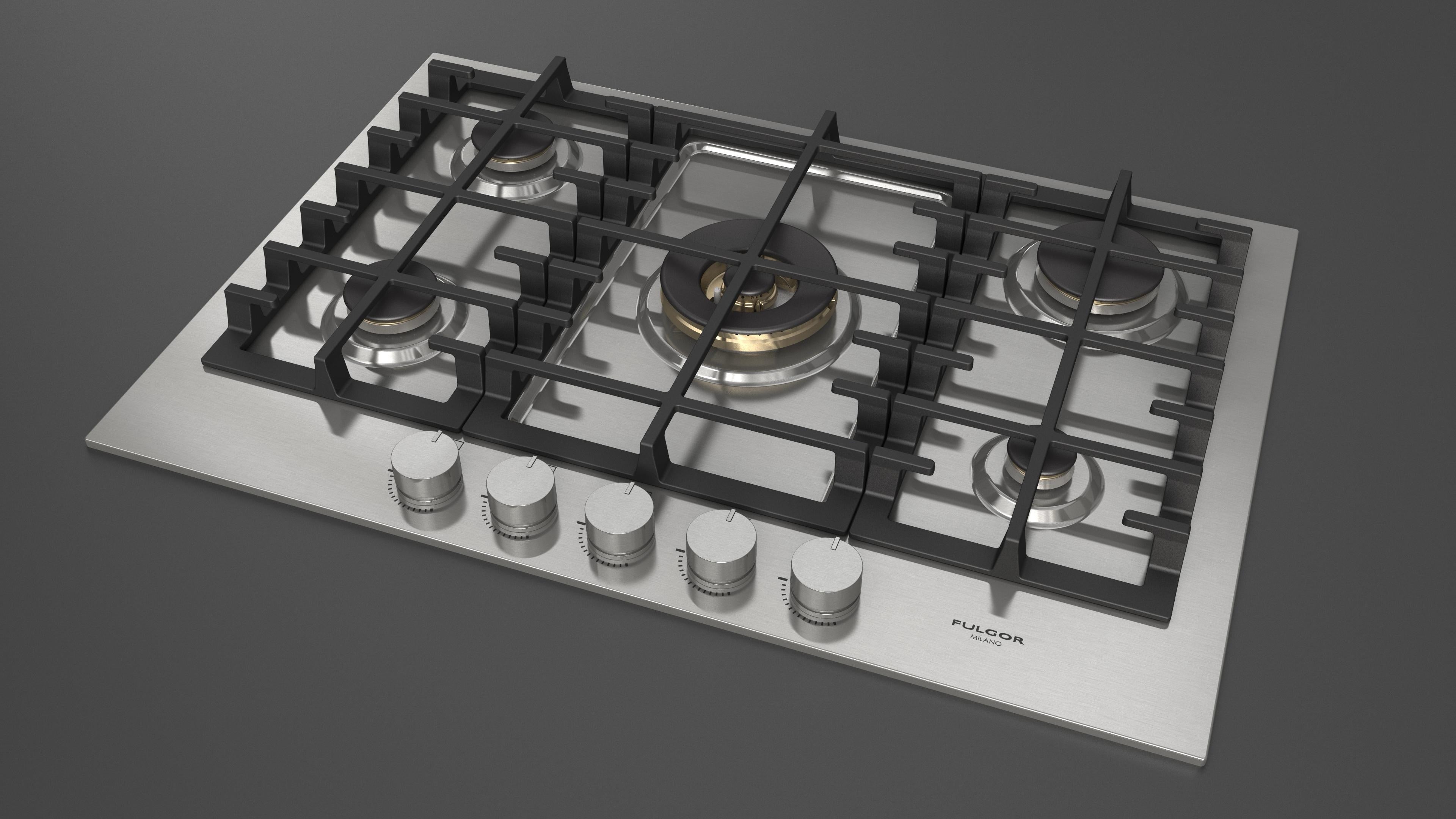 Fulgor Milano 75cm Gas Hob - FPH 7541 G WK X