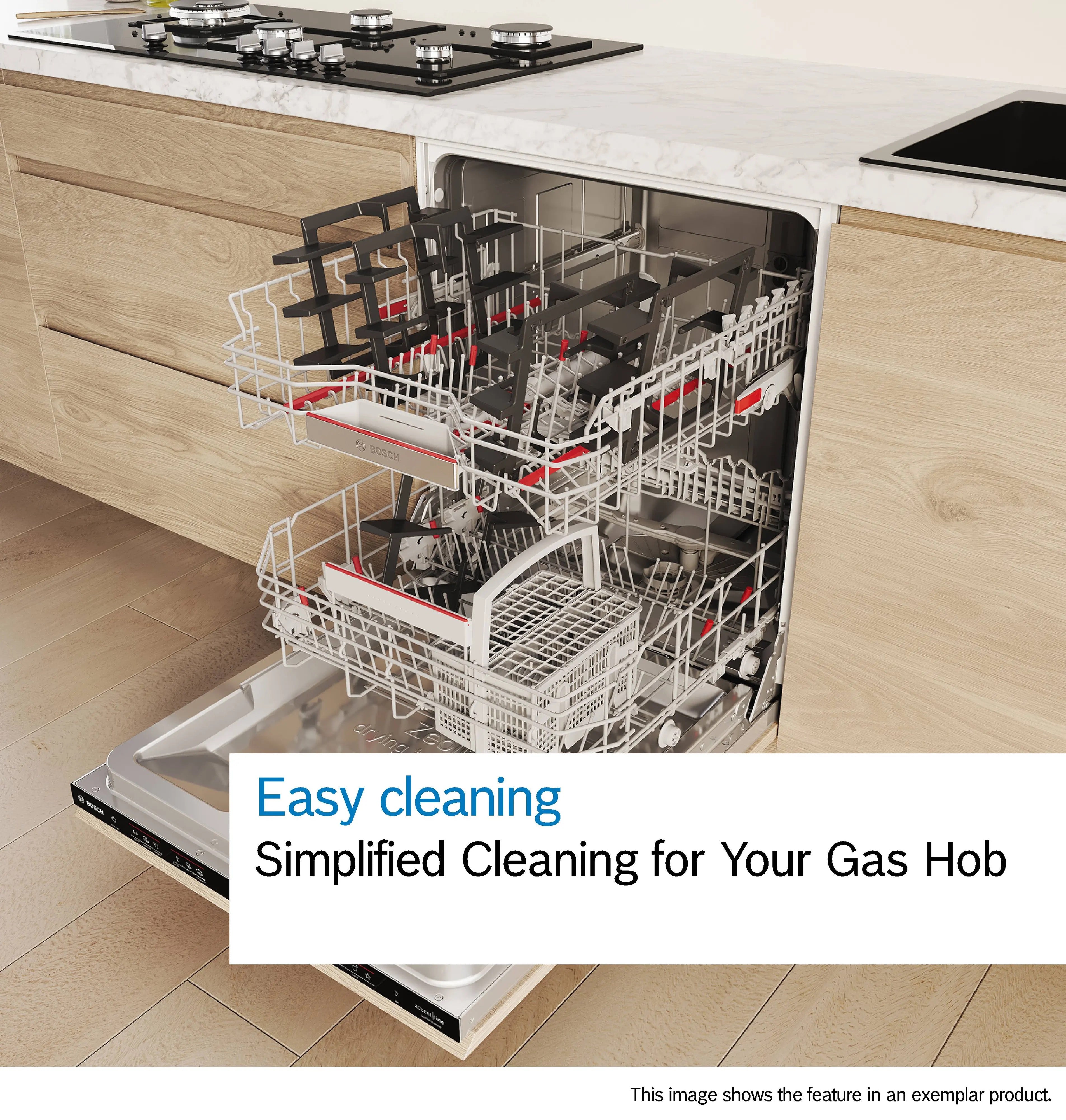 Bosch Series 6 Gas hob 60 cm Tempered glass, Black - PPP6A6I40