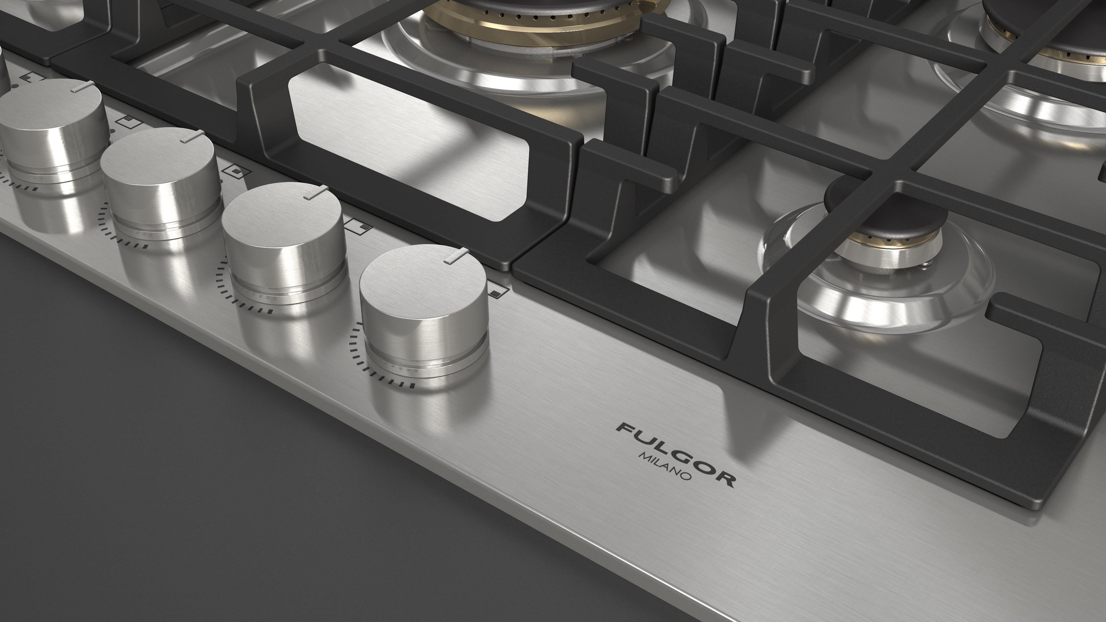 Fulgor Milano 75cm Gas Hob - FPH 7541 G WK X