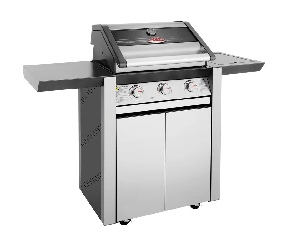 BeefEater 1600S Series - 3 Burner BBQ & Side Burner Trolley
