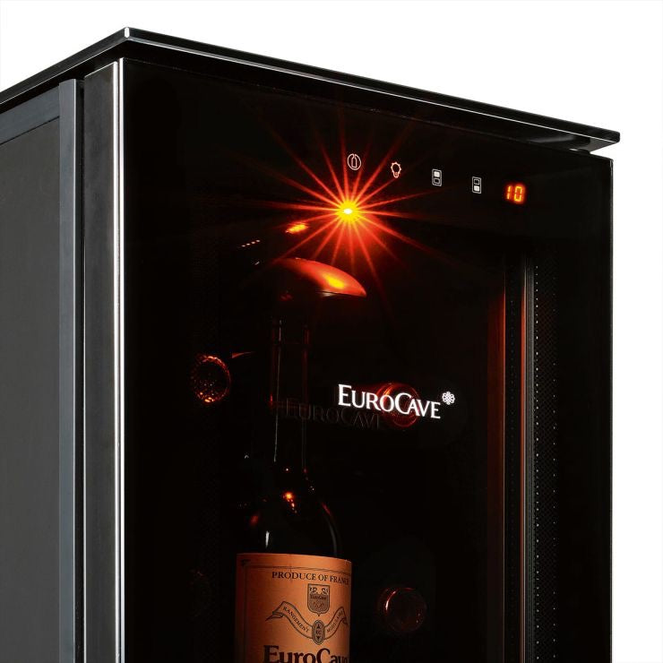 EuroCave 12-bottle wine bar - brings wine to the correct temperature and preserves open bottles