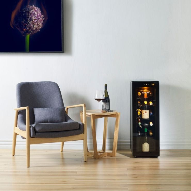 EuroCave 12-bottle wine bar - brings wine to the correct temperature and preserves open bottles