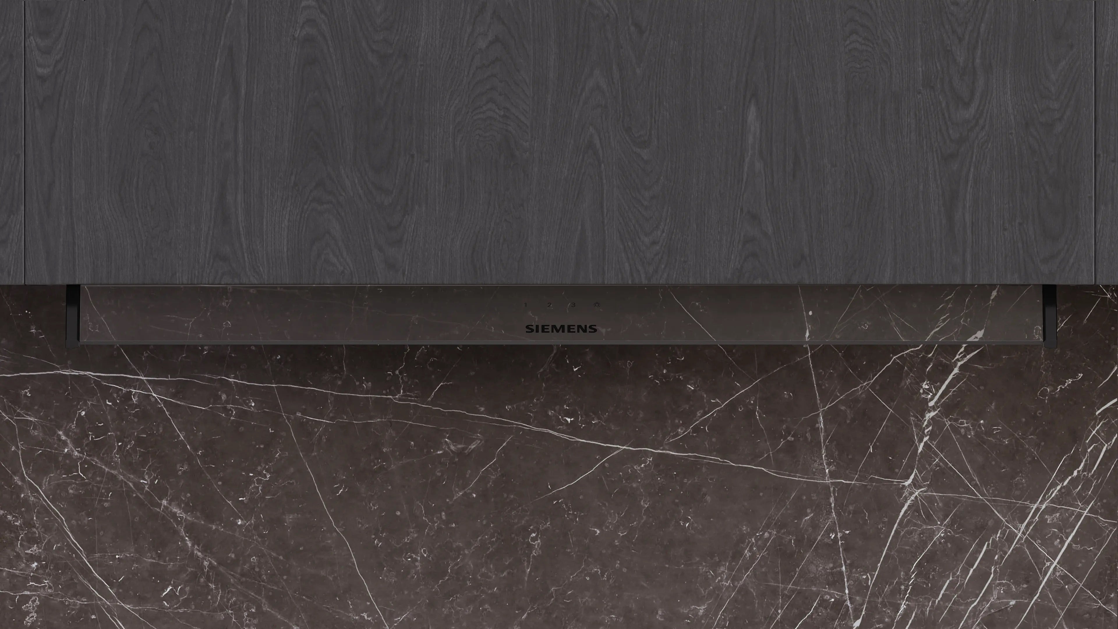 Siemens iQ300 Integrated Design Hood 90 cm clear glass, Matt black - LJ95BCC60B