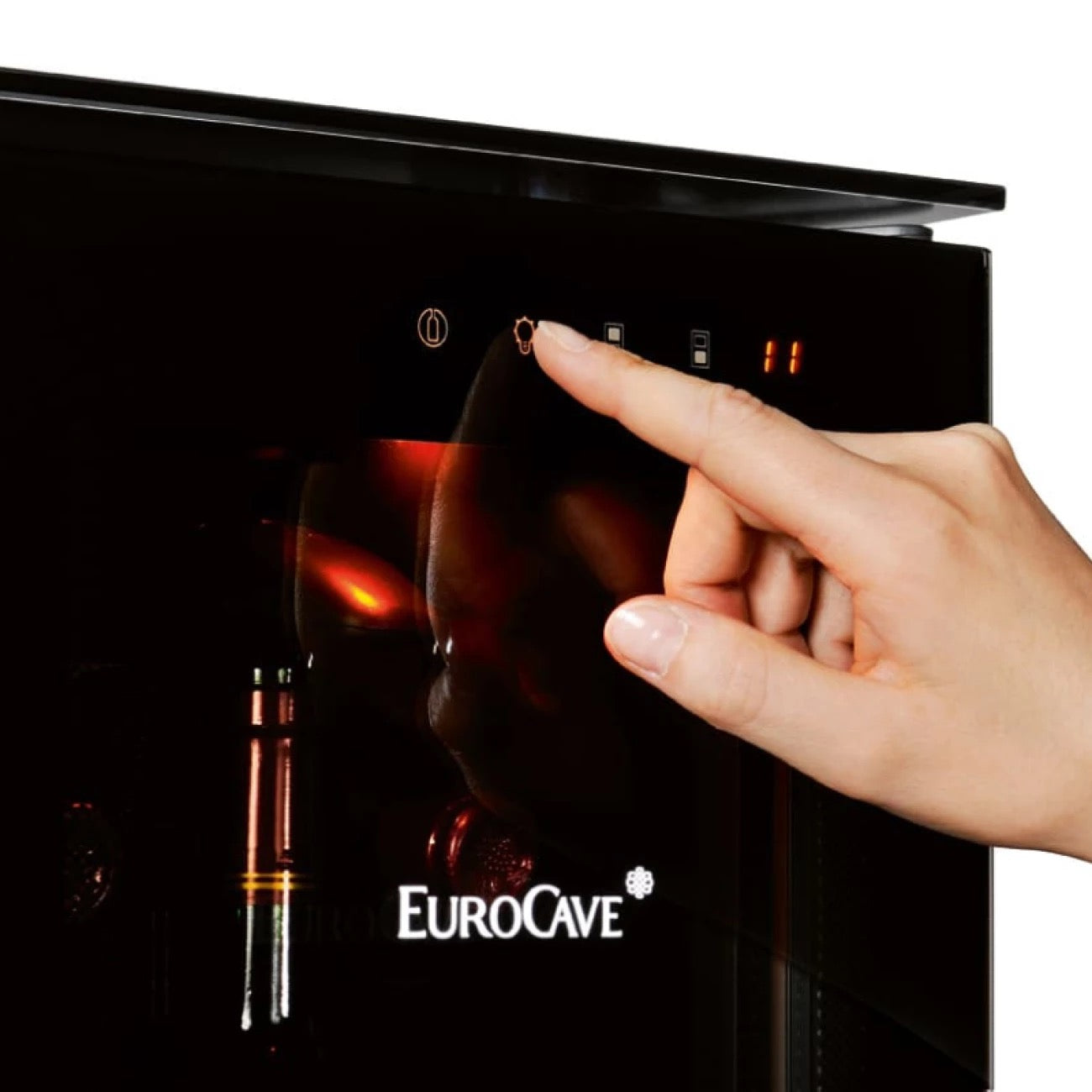 EuroCave 12-bottle wine bar - brings wine to the correct temperature and preserves open bottles