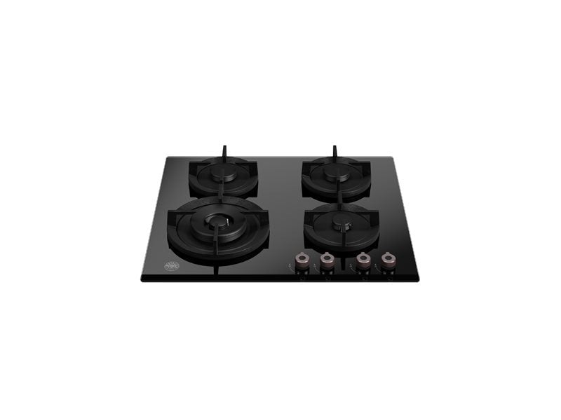 Bertazzoni 60cm gas on glass hob with lateral wok Professional Series - P604LPROGNE