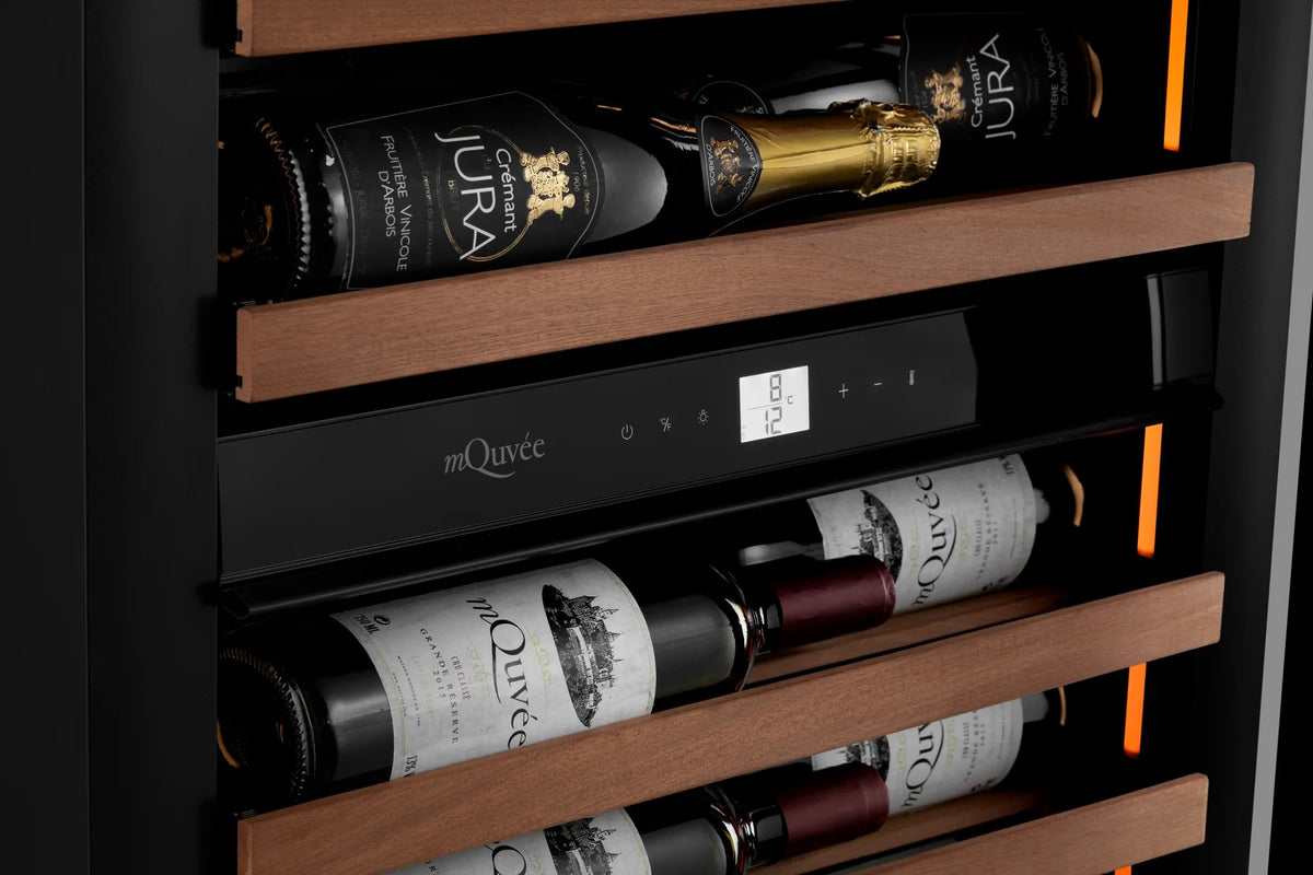 MQuvee Built-In Wine Fridge - WineCave 182 Slim  - Push-Pull