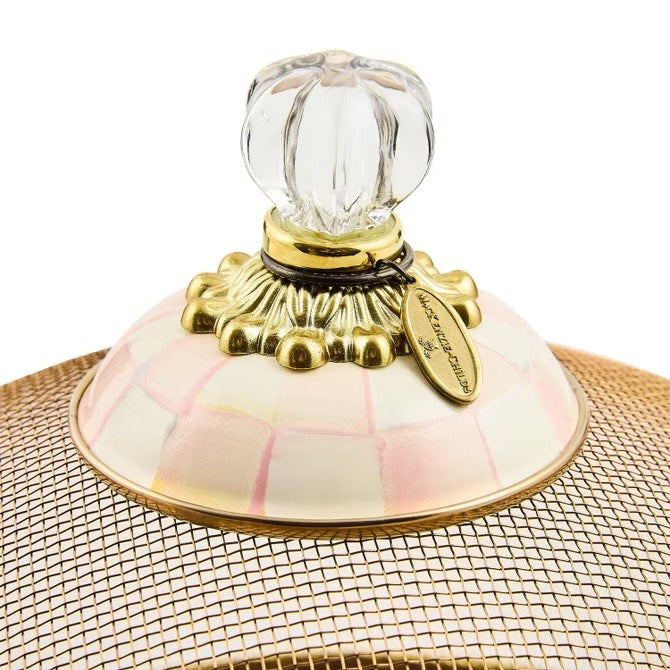 Mackenzie-Childs Rosy Check Large Mesh Dome