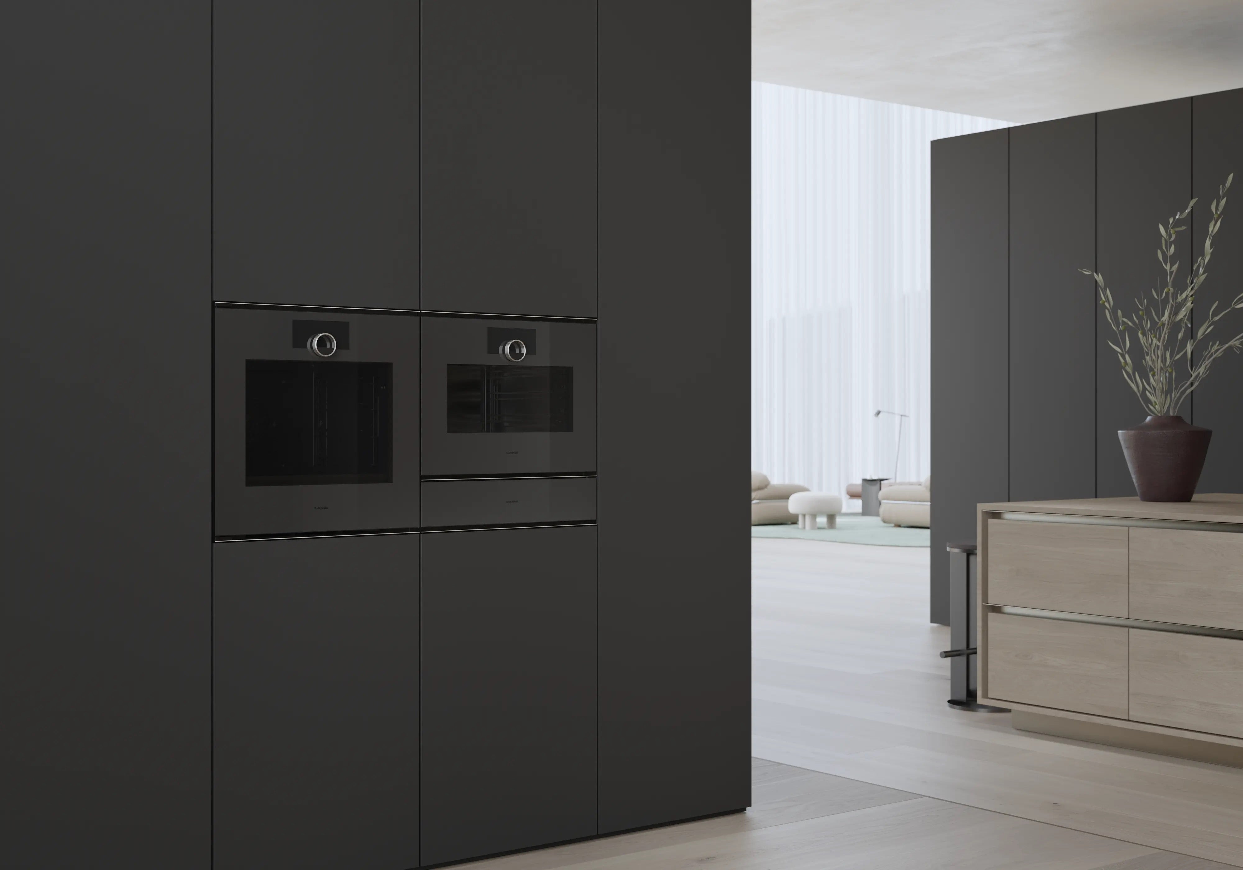 Gaggenau Minimalistic series combi-steam oven 60 x 45 cm door hinge: right