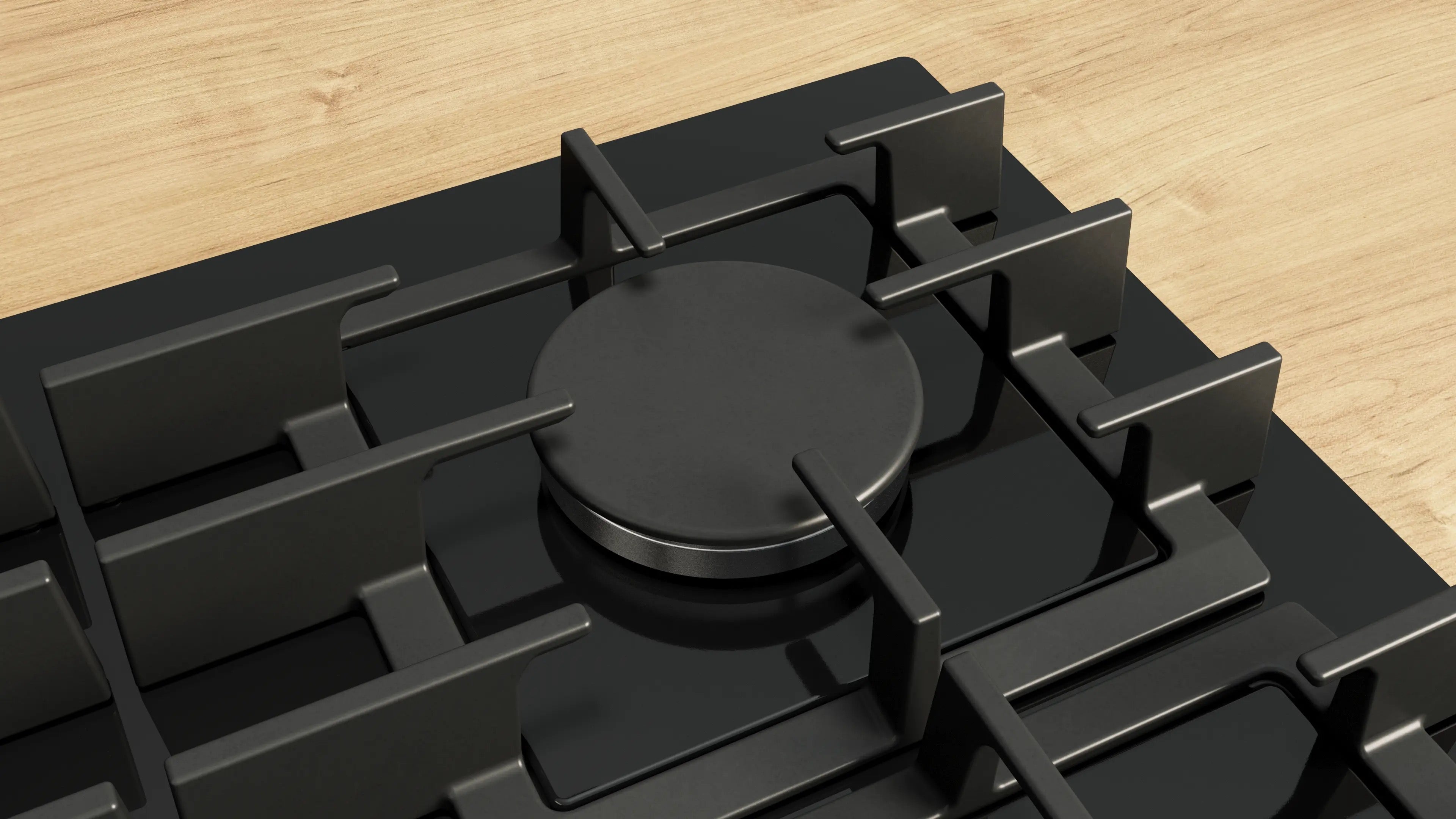 Bosch Series 6 Gas hob 60 cm Tempered glass, Black - PPP6A6I40