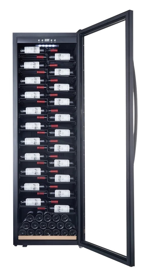 MQuvee Free Standing Wine Fridge - WineExpert 192 Fullglass Black Label-View
