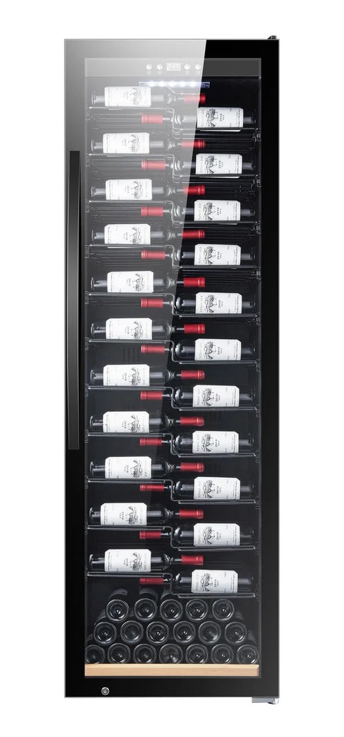 MQuvee Free Standing Wine Fridge - WineExpert 192 Fullglass Black Label-View