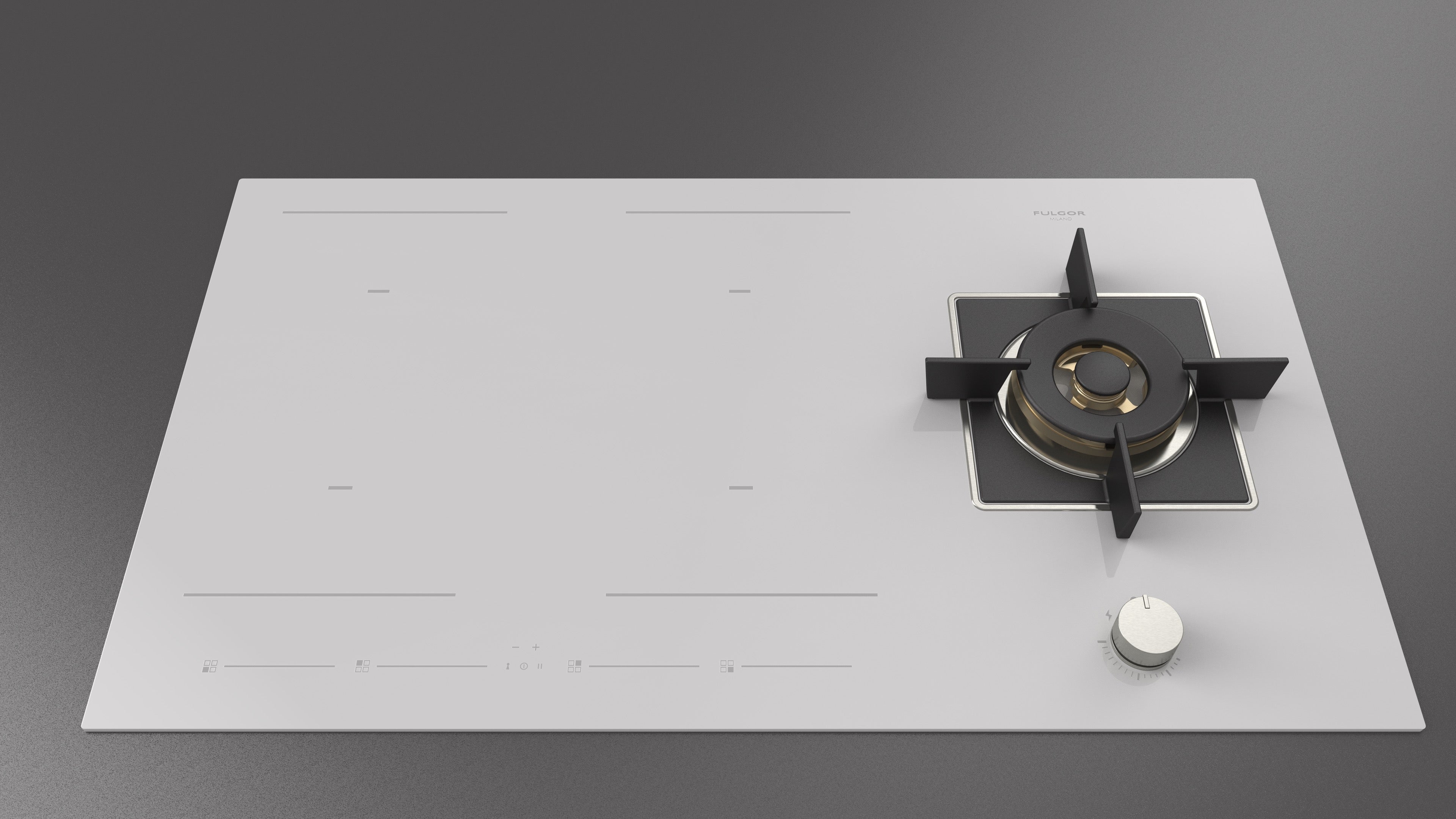 Fulgor Milano 90cm Hybrid Hob - FCHH 905 ID TS G DWK WH