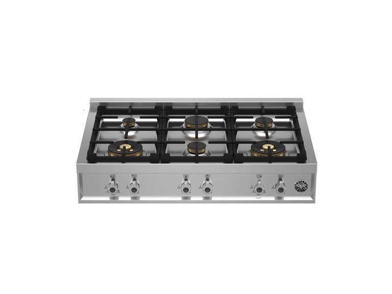 Bertazzoni 90 cm gas rangetop 6 brass burners Professional Series - RT366PROX