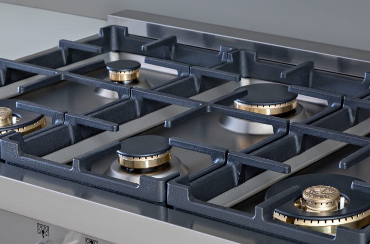 Bertazzoni 90 cm gas rangetop 6 brass burners Professional Series - RT366PROX