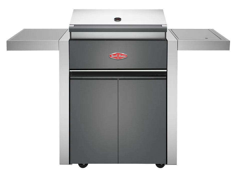 BeefEater 1700 Series - 3 Burner BBQ & Side Burner Trolley
