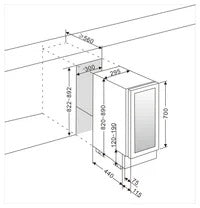 MQuvee Under-Counter Champagne Fridge - WineCave 700 30S
