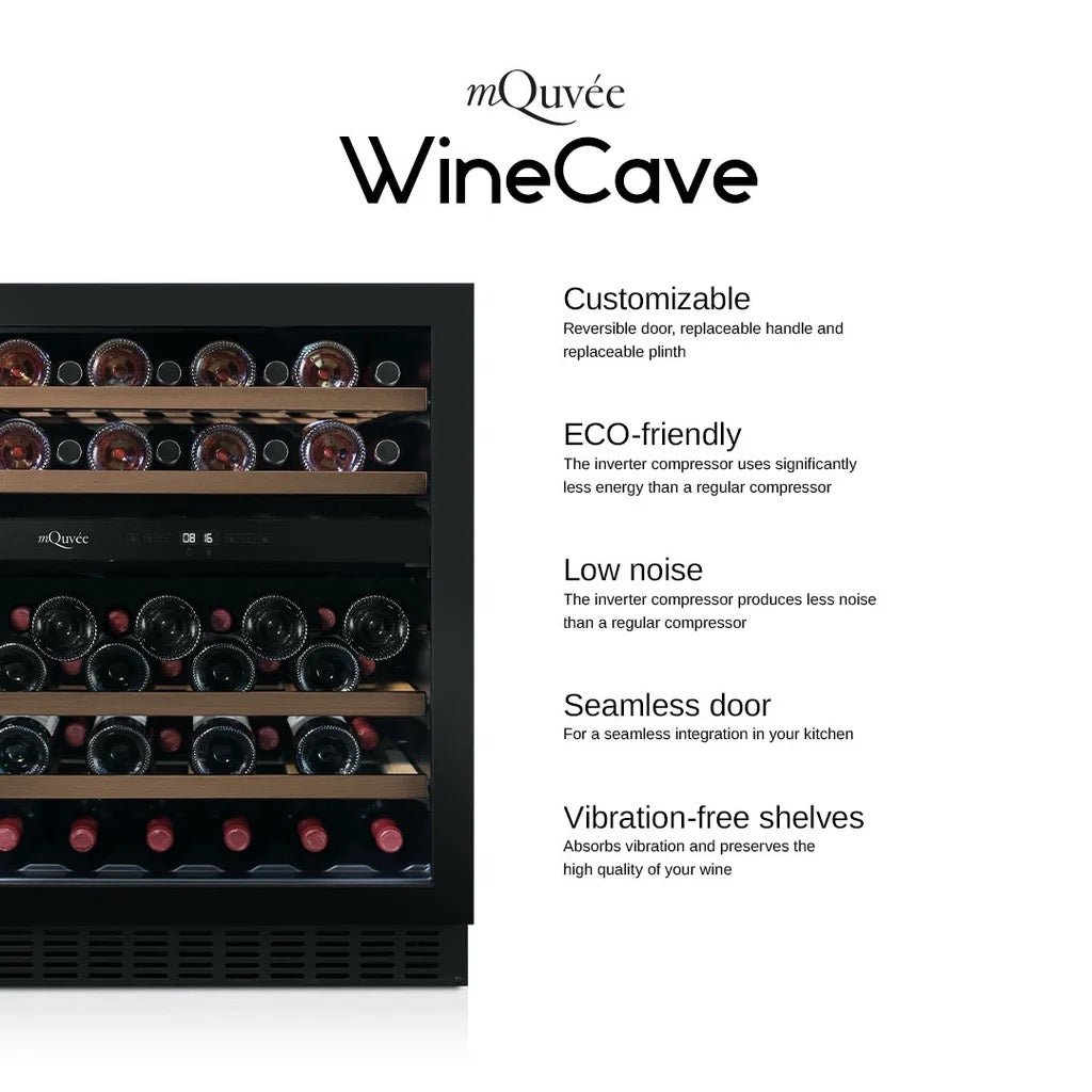 MQuvee Under-Counter Wine Fridge - WineCave 700 30D