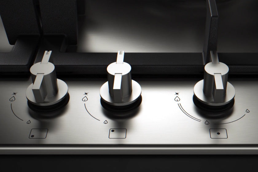 Bertazzoni 90 cm Gas hob with lateral dual wok Modern Series - P905LMODX / P905LMODNE
