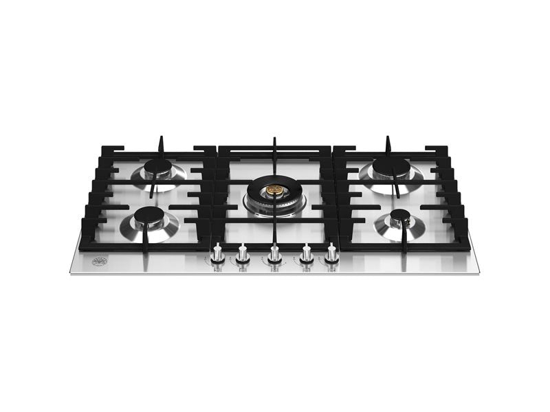 Bertazzoni 90 cm Gas hob with central dual wok Modern Series