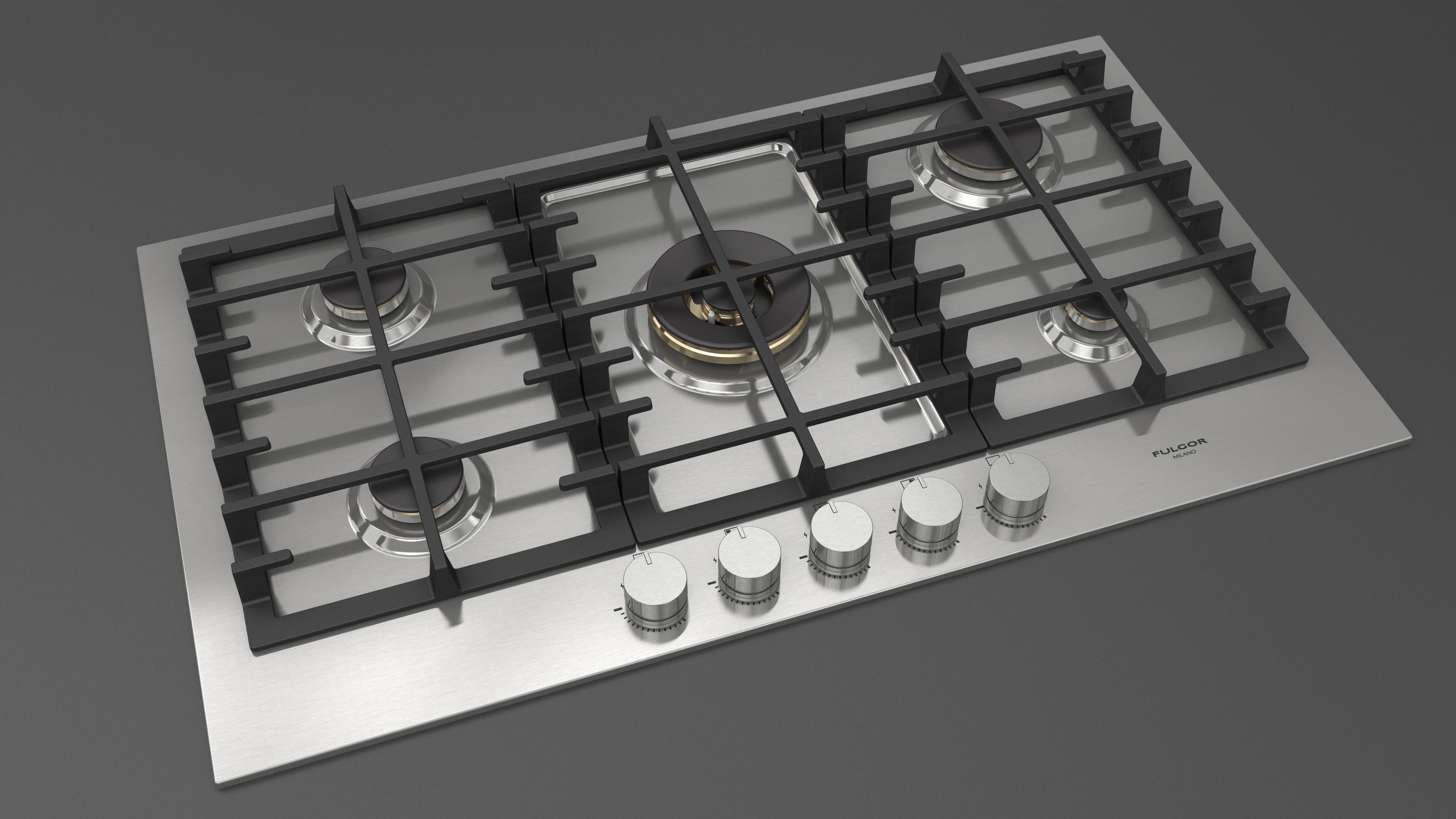 Fulgor Milano 90cm Gas Hob - FPH 9041 G WK X